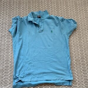Polo Ralph Lauren Blue Polo Shirt with Embroidered Logo